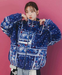 WEICA（ウェイカ）の「ScoLar(スカラー) ランダムバンダナ柄 双面フランネルブルゾン（ブルゾン）」