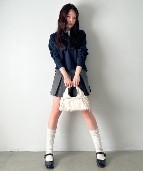 wears(ウェアーズ)の「ダブルリボン 2WAYバッグ PUコンパクトハンドバッグ ショルダーバッグ(ハンドバッグ・レディース・イエロー/レッド/ピンク/ブラック/アイボリー・FREE)」の13枚目の写真