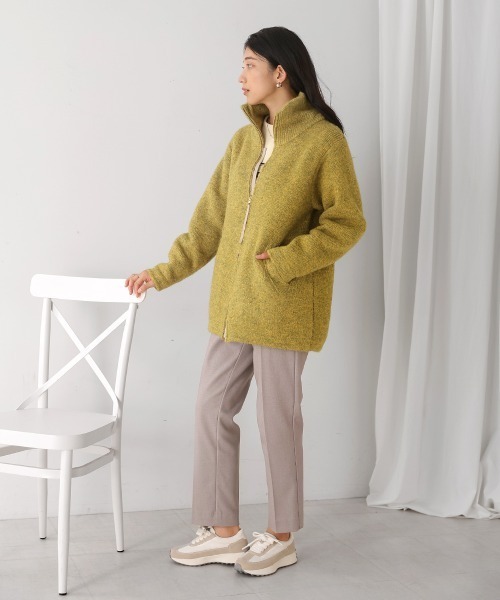 Bou Jeloud（ブージュルード）の「シャギーニットジップコート（その他アウター・レディース・グリーン・FREE）」の6枚目の写真