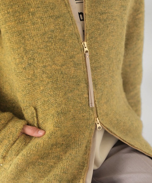 Bou Jeloud（ブージュルード）の「シャギーニットジップコート（その他アウター・レディース・グリーン・FREE）」の9枚目の写真