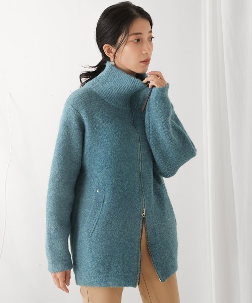 Bou Jeloud（ブージュルード）の「シャギーニットジップコート（その他アウター・レディース・グリーン・FREE）」の12枚目の写真