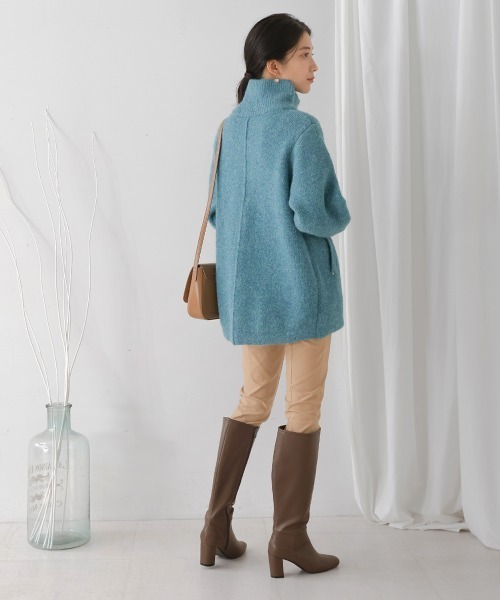 Bou Jeloud（ブージュルード）の「シャギーニットジップコート（その他アウター・レディース・グリーン・FREE）」の18枚目の写真