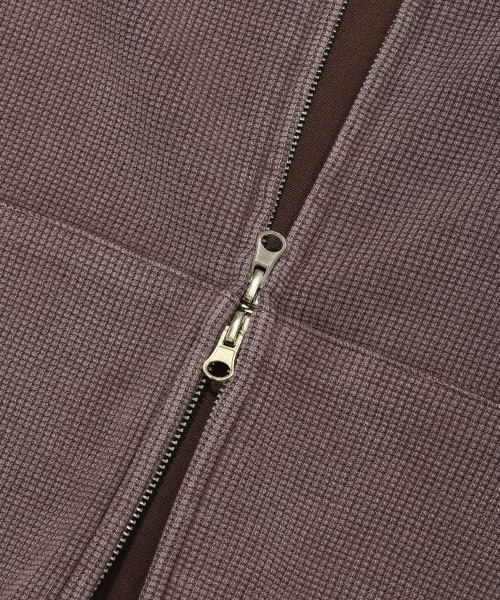 Retriever Club（レトリーバークラブ）の「SCRIPT WAFFLE HOOD ZIP UP [BROWN]（パーカー・レディース・その他・S/M）」の8枚目の写真