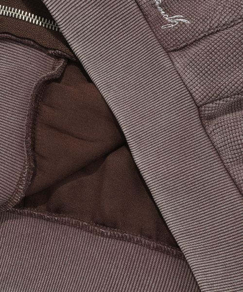 Retriever Club（レトリーバークラブ）の「SCRIPT WAFFLE HOOD ZIP UP [BROWN]（パーカー・レディース・その他・S/M）」の9枚目の写真