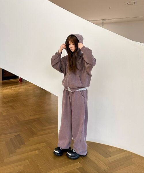Retriever Club（レトリーバークラブ）の「SCRIPT WAFFLE HOOD ZIP UP [BROWN]（パーカー・レディース・その他・S/M）」の3枚目の写真