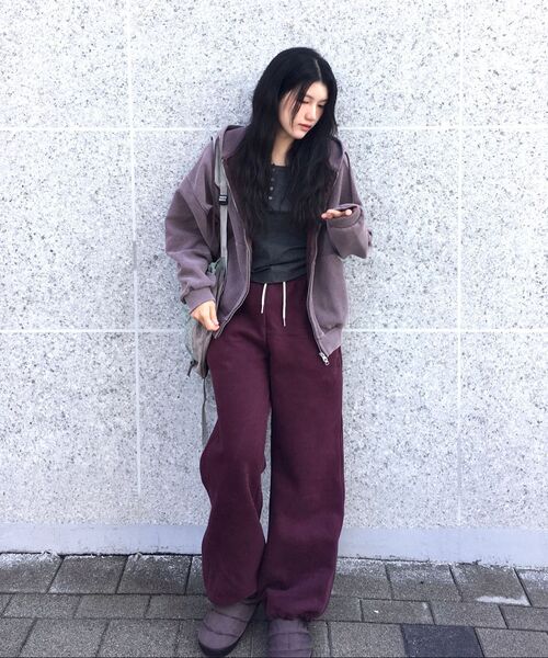 Retriever Club（レトリーバークラブ）の「SCRIPT WAFFLE HOOD ZIP UP [BROWN]（パーカー・レディース・その他・S/M）」の4枚目の写真