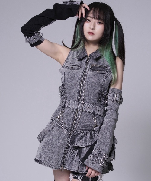 REFLEM ミリタリージップワンピース REFLEM（レフレム）の「『REFLEM/レフレム』ミリタリーZIPワンピース