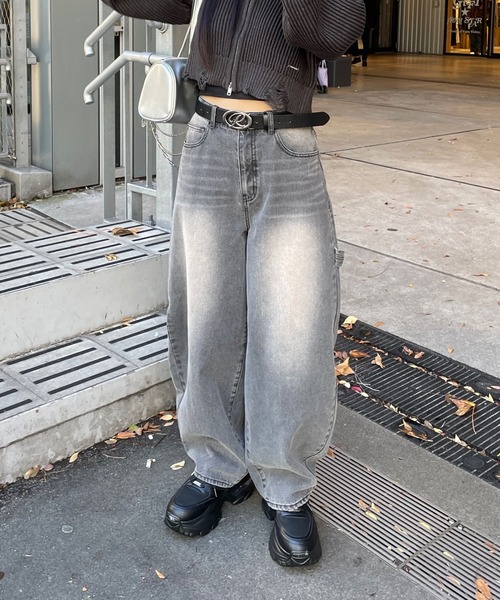 repipi armario（レピピ アルマリオ）の「デニムカーブペインターパンツ（デニムパンツ・キッズ・カモフラージュ/ブラック/ブルー・MEDIUM/LARGE/SMALL）」の15枚目の写真