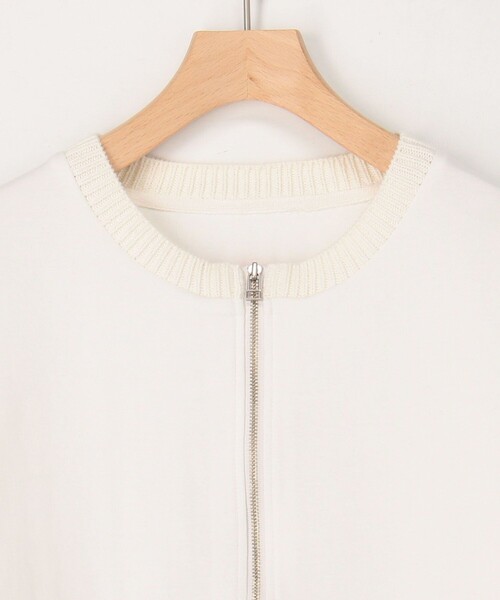 MICO COULIER（ミコクリエ）の「ケーブルドッキングカーディガン（カーディガン/ボレロ・レディース・オフホワイト/ライトグレー・38）」の17枚目の写真