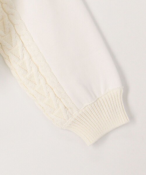 MICO COULIER（ミコクリエ）の「ケーブルドッキングカーディガン（カーディガン/ボレロ・レディース・オフホワイト/ライトグレー・38）」の19枚目の写真