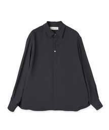 Double Cloth Chin Tab Long Sleeve Shirt