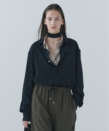 CULLNI | Double Cloth Chin Tab Long Sleeve Shirt(シャツ/ブラウス)