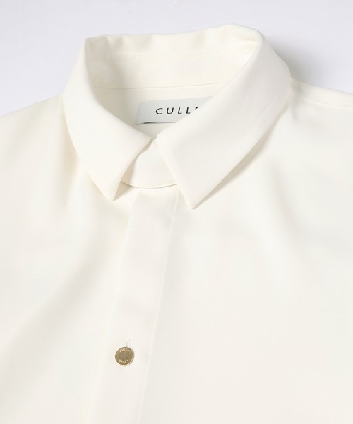 CULLNI（クルニ）の「Double Cloth Chin Tab Long Sleeve Shirt（シャツ/ブラウス・メンズ・ホワイト/ネイビー/ブラック/グレー・0/1/2）」の10枚目の写真