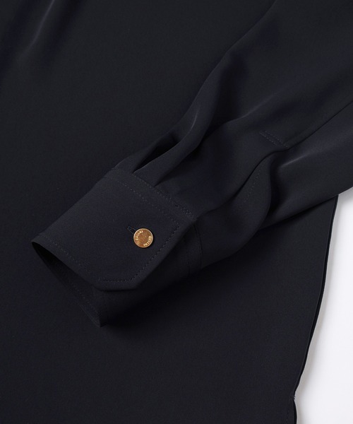 CULLNI（クルニ）の「Double Cloth Chin Tab Long Sleeve Shirt（シャツ/ブラウス・メンズ・ホワイト/ネイビー/ブラック/グレー・0/1/2）」の17枚目の写真