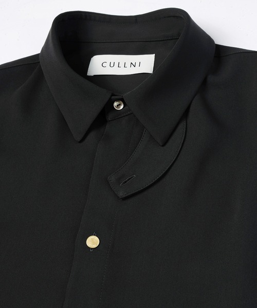 CULLNI（クルニ）の「Double Cloth Chin Tab Long Sleeve Shirt（シャツ/ブラウス・メンズ・ホワイト/ネイビー/ブラック/グレー・0/1/2）」の18枚目の写真