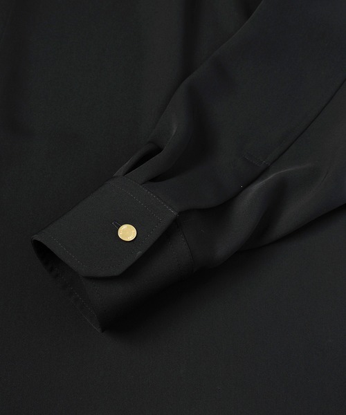 CULLNI（クルニ）の「Double Cloth Chin Tab Long Sleeve Shirt（シャツ/ブラウス・メンズ・ホワイト/ネイビー/ブラック/グレー・0/1/2）」の20枚目の写真