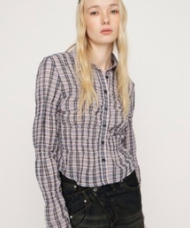 SLY | 【2026SS新作】RANDOM SHIRRING TOPS ランダムシャーリングトップス 冬服 春服(シャツ/ブラウス)