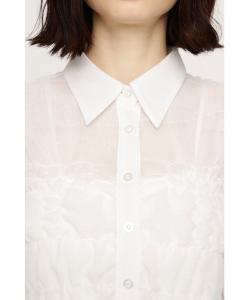 SLY(スライ)の「【2026SS新作】RANDOM SHIRRING TOPS ランダムシャーリングトップス 冬服 春服(シャツ/ブラウス・レディース・ライトブルー/ブラック系その他2/ピンク系その他/ホワイト・FREE)」の20枚目の写真