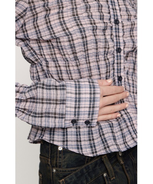 2026SS新作】RANDOM SHIRRING TOPS ランダムシャーリングトップス 冬服