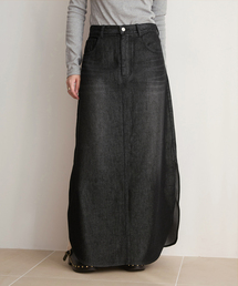 IENA LA BOUCLE | IENA LA BOUCLE ソフトデニムスリットスカート(スカート)
