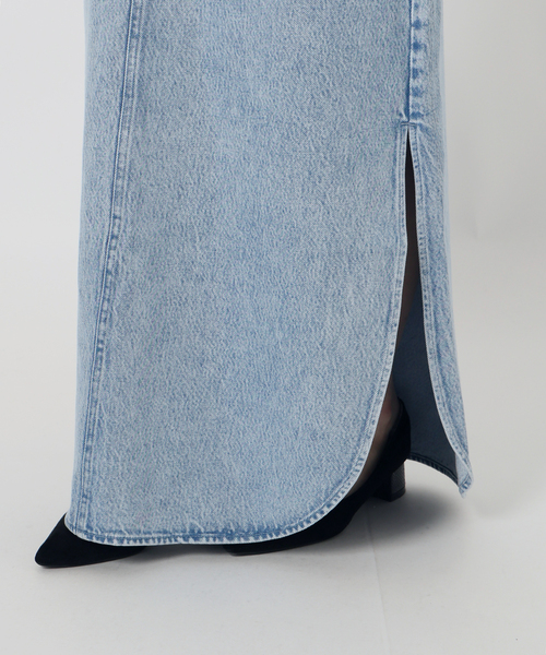 IENA LA BOUCLE（イエナラブークル）の「IENA LA BOUCLE ソフトデニムスリットスカート（スカート・レディース・ライトブルー/ブラック系その他・38/36）」の19枚目の写真