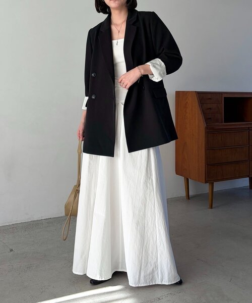 再販・サイズ展開あり・WEB限定カラー/グレージュ】Wテーラー