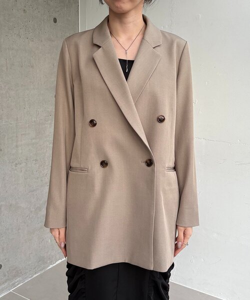 再販・サイズ展開あり・WEB限定カラー/グレージュ】Wテーラー