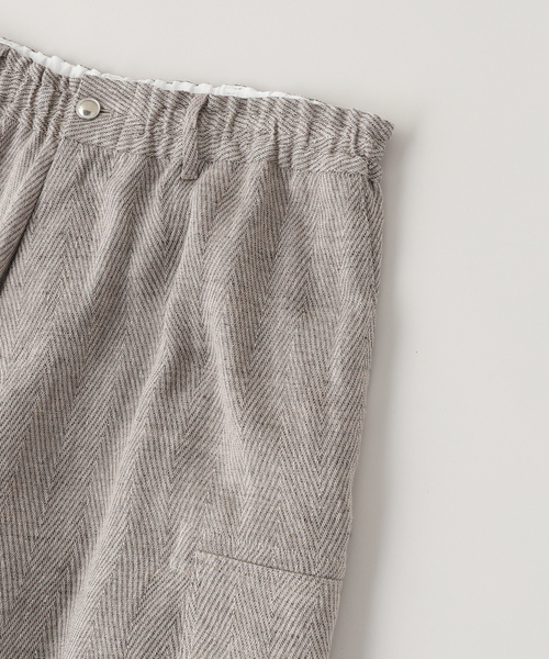 sulvam(サルバム)の「SULVAM / サルバム リネンカーゴボンテージパンツ(カーゴパンツ・メンズ・ベージュ・SMALL/MEDIUM)」の3枚目の写真