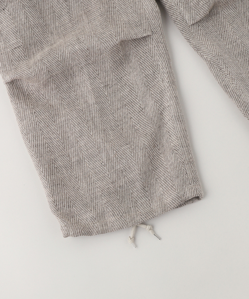 sulvam(サルバム)の「SULVAM / サルバム リネンカーゴボンテージパンツ(カーゴパンツ・メンズ・ベージュ・SMALL/MEDIUM)」の5枚目の写真