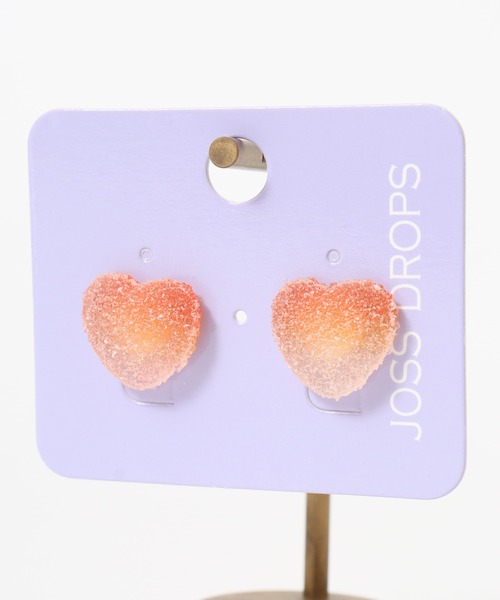 JOSSDROPS 両耳 2点セット ピアス グミ モチーフ 日本製 男女兼用