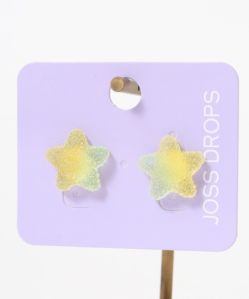 JOSSDROPS 両耳 2点セット ピアス グミ モチーフ 日本製 男女兼用