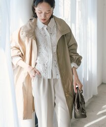 RIVE DROITE（リヴドロワ）の「【花粉ガード・撥水加工・UVカット機能】ドルマンフーディライトコート（その他アウター）」