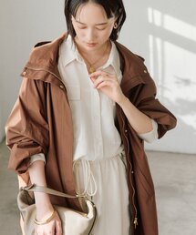 RIVE DROITE（リヴドロワ）の「【花粉ガード・撥水加工・UVカット機能】ドルマンフーディライトコート（その他アウター）」