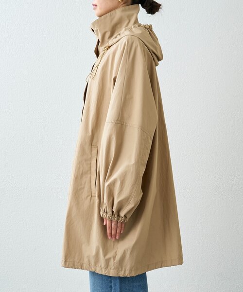 RIVE DROITE（リヴドロワ）の「【花粉ガード・撥水加工・UVカット機能】ドルマンフーディライトコート（その他アウター・レディース・カーキ/ベージュ/ブラウン・FREE）」の16枚目の写真