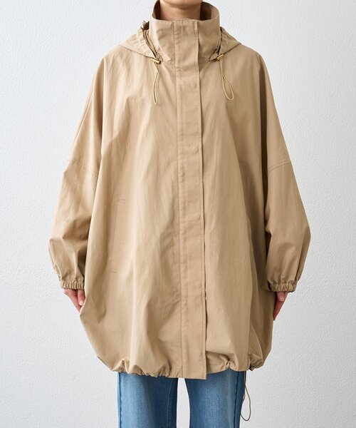 RIVE DROITE（リヴドロワ）の「【花粉ガード・撥水加工・UVカット機能】ドルマンフーディライトコート（その他アウター・レディース・カーキ/ベージュ/ブラウン・FREE）」の22枚目の写真