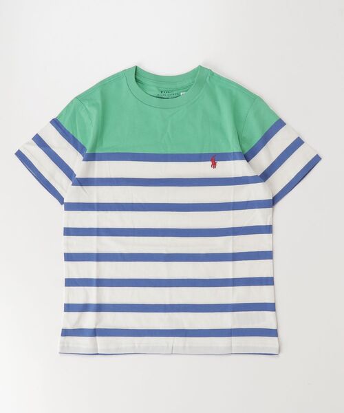 POLO RALPH LAUREN CHILDRENSWEAR(ポロ ラルフ ローレン チルドレンズウェア)の「ストライプド コットン ジャージー Tシャツ(Tシャツ/カットソー・キッズ・グリーン・L/M/S)」の3枚目の写真