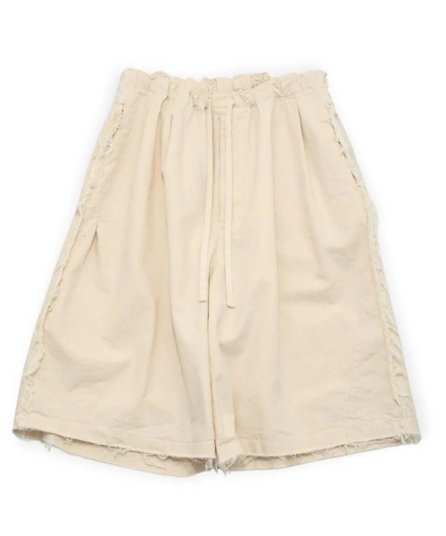 my beautiful landlet(マイビューティフルランドレット)の「【my beautiful landlet】 PIGMENT PRINT WASHED DENIM WIDE HALF PANTS - kinari(デニムパンツ・メンズ・キナリ・0/1)」の17枚目の写真