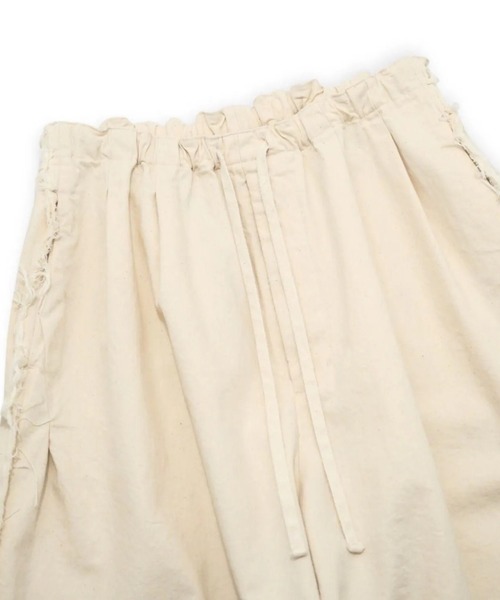 my beautiful landlet(マイビューティフルランドレット)の「【my beautiful landlet】 PIGMENT PRINT WASHED DENIM WIDE HALF PANTS - kinari(デニムパンツ・メンズ・キナリ・0/1)」の16枚目の写真