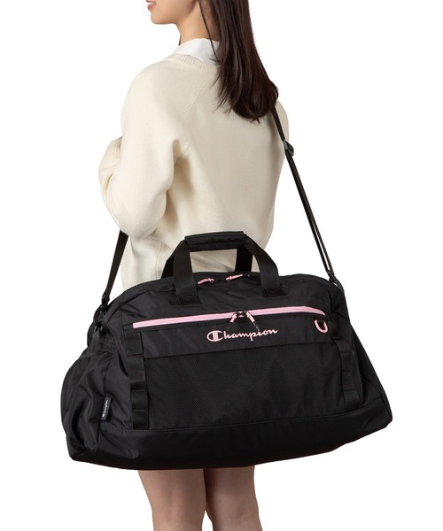 Champion（チャンピオン）の「チャンピオン ボストンバッグ 修学旅行 部活 通学 65464（ボストンバッグ・メンズ・ベージュ×ブラック/ブラック×ピンク/ブラック×ホワイト/ブラック×グリーン・FREE）」の11枚目の写真