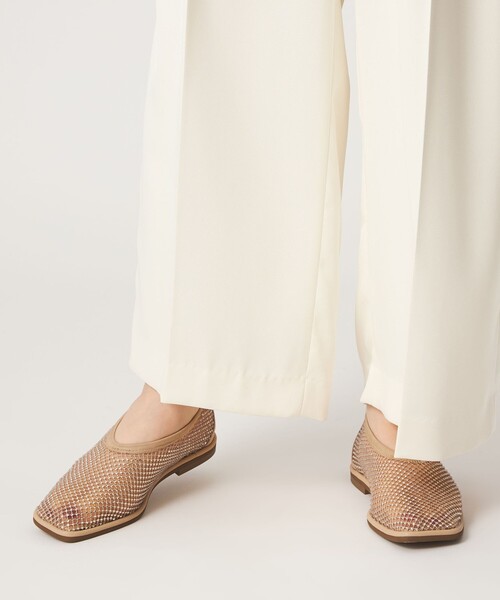 ODETTE E ODILE（オデットエオディール）の「スクエアビジューネット フラット10↑（パンプス・レディース・ブラック/ベージュ・25cm/24.5cm/24cm/23.5cm/23cm/22.5cm）」の7枚目の写真