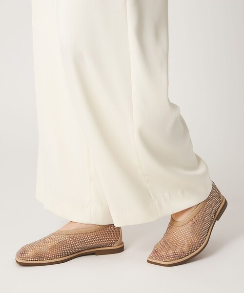 ODETTE E ODILE（オデットエオディール）の「スクエアビジューネット フラット10↑（パンプス・レディース・ブラック/ベージュ・25cm/24.5cm/24cm/23.5cm/23cm/22.5cm）」の8枚目の写真