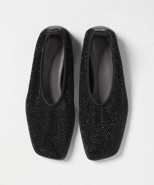 ODETTE E ODILE（オデットエオディール）の「スクエアビジューネット フラット10↑（パンプス・レディース・ブラック/ベージュ・25cm/24.5cm/24cm/23.5cm/23cm/22.5cm）」の12枚目の写真