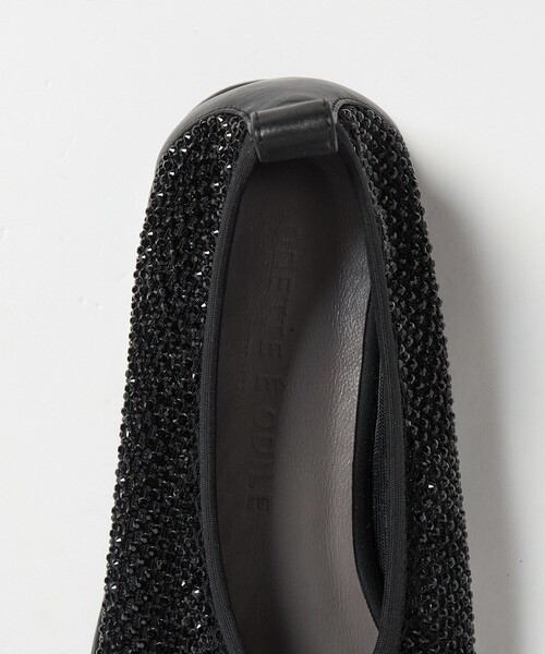 ODETTE E ODILE（オデットエオディール）の「スクエアビジューネット フラット10↑（パンプス・レディース・ブラック/ベージュ・25cm/24.5cm/24cm/23.5cm/23cm/22.5cm）」の16枚目の写真