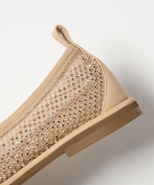 ODETTE E ODILE（オデットエオディール）の「スクエアビジューネット フラット10↑（パンプス・レディース・ブラック/ベージュ・25cm/24.5cm/24cm/23.5cm/23cm/22.5cm）」の22枚目の写真