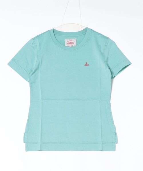 Vivienne Westwood(ヴィヴィアンウエストウッド)の「オーガニックコットン天竺ベーシッククラシックTシャツ(Tシャツ/カットソー・レディース・ブラック/ブルー/グレー/ホワイト・40/38/36)」の4枚目の写真