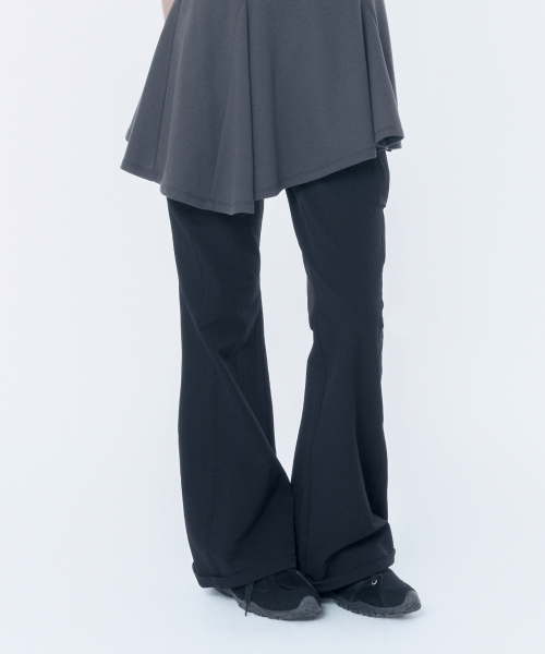 Miseki SEOUL(ミセキソウル)の「Ribbed side pocket pants BLACK(その他パンツ・レディース・その他・2/1)」の1枚目の写真