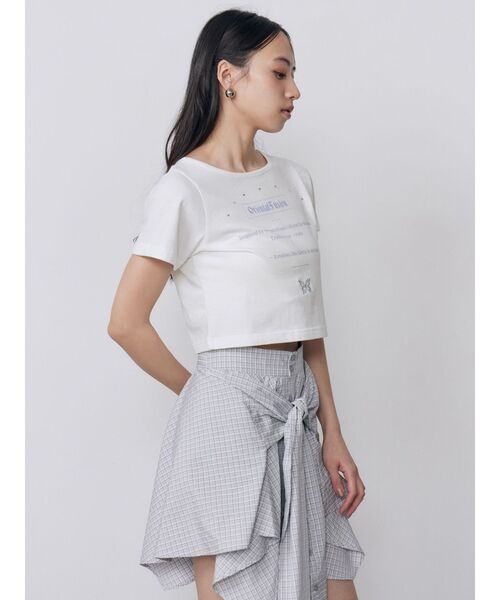 MURUA(ムルーア)の「オリエンタルフュージョンTシャツ(Tシャツ/カットソー・レディース・ブラック/ホワイト・FREE)」の3枚目の写真