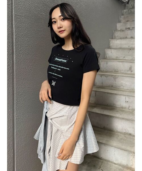 MURUA(ムルーア)の「オリエンタルフュージョンTシャツ(Tシャツ/カットソー・レディース・ブラック/ホワイト・FREE)」の21枚目の写真