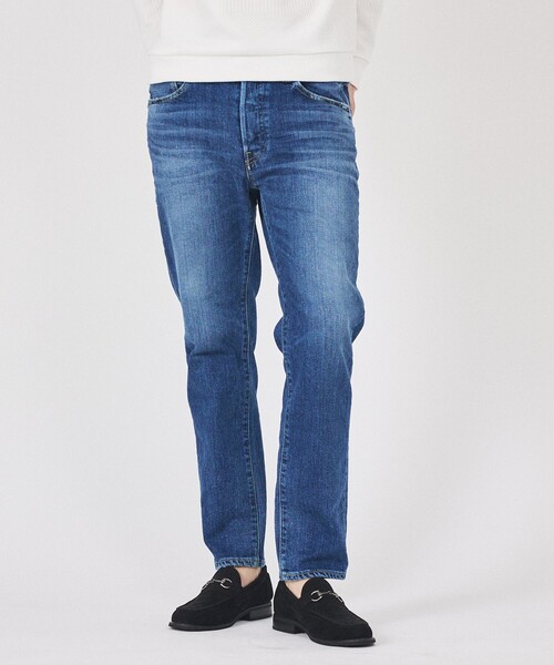 RED CARD TOKYO（レッドカード）の「【RED CARD TOKYO】RHYTHM＋ / スリムフィットデニム（デニムパンツ・メンズ・インディゴブルー/チャコールグレー・30/31/32/29）」の2枚目の写真