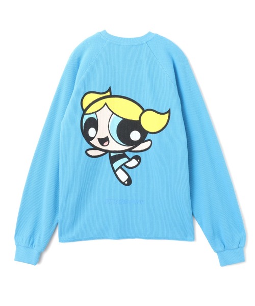 atmos pink(アトモスピンク)の「The Powerpuff Girls x atmos pink Thermal LS T-shirt / ザ パワーパフ ガールズ x アトモス ピンク サーマル LS T-シャツ【SP】(Tシャツ/カットソー・レディース・ブルー/グリーン・FREE)」の1枚目の写真